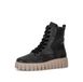Gabor Bottines à lacets Plateau, Bottines d'automne avec bord de tige rembourré, largeur G
