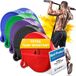 Merkloos Fitness weerstandsbanden set van 5 met pull-up bar en dip bar, van natuurlijk rubber