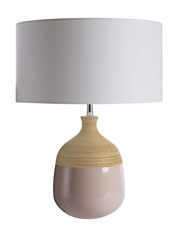 LUSSIOL Prada Tafellamp - Keramiek - Taupe - Ø35 x 48 cm