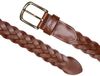 Levi's Leren gevlochten riem, bruin, 100 heren, Cognac