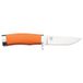 Oyo Finnskogen Couteau avec étui en cuir, orange
