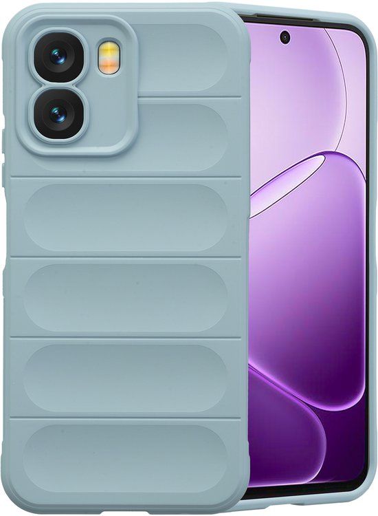 imoshion EasyGrip Backcover - Lichtblauw - Geschikt voor Oppo A6x (4G/5G)