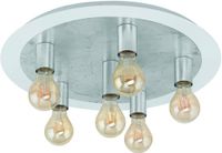 EGLO Passano Plafondlamp - E27 - Staal - Wit|Zilver