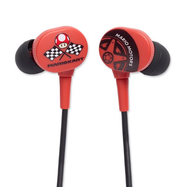 PowerA Bedrade Oordopjes voor Nintendo Switch - Mario Kart Motors - Zwart/Rood