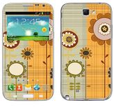 Royal Muurtattoo RS. 39493 zelfklevend voor Samsung Note 2, bloemen met twee spreien