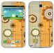 Royal Muurtattoo RS. 39493 zelfklevend voor Samsung Note 2, bloemen met twee spreien
