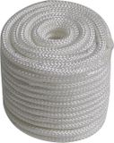 FIXTECH TOOLTECH PP Touw 4 mm x 20 Meter – 12-Strengs Gevlochten – Wit