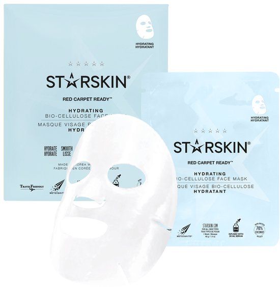 STARSKIN® Red Carpet Ready Gezichtsmasker - Bio Cellulose Sheet Mask - Korean Skincare - 30 ml