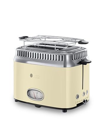 Russell Hobbs Retro - 2-Slice Toaster - Sand