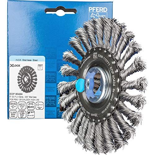PFERD Ronde borstel - 125 x 12 mm - Gekookt - 0,50 mm RVS draad - X-Lock