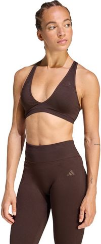 Adidas Performance Essentials Knit Light Support Workoutbeha - Dames - Bruin
