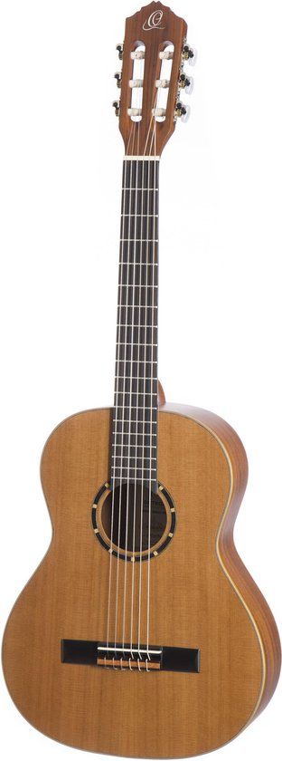 Ortega R122L NT 3/4 Lefthand Natural - Klassieke gitaar voor linkshandigen