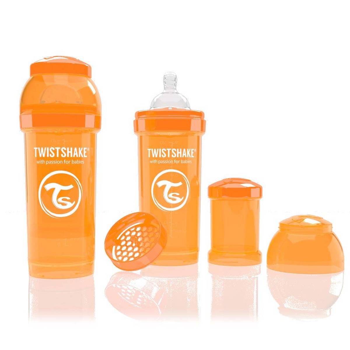 Twistshake Anti-colic babyfles - Orange 260ml