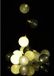 Guirled Middernacht LED lichtsnoer met 24 katoenen decoratieve bollen - USB - met afstandbediening