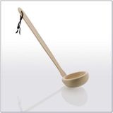 eliga Houten Saunalepel 40cm Recht Bruin