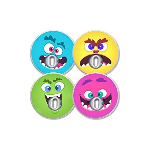 MySweetStitch Freestyle Libre 3 Sensor Sticker Set van 4 Suikermonster