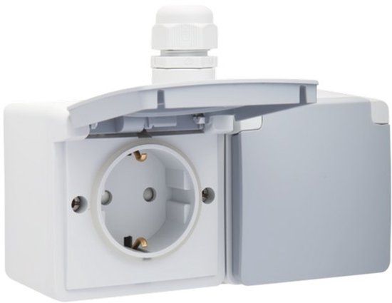 Niko New Hydro Wandcontactdoos (WCD-schakelmateriaal) - 700-37846 - E2PP5