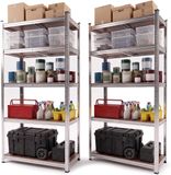 Infinity Goods Stellingkast - Set van 2 - 180x90x40 cm - Metalen Opbergrek - Voorraadkast - Magazijnstelling 5 Planken - Max. 175kg Per Plank, 875kg Totaal