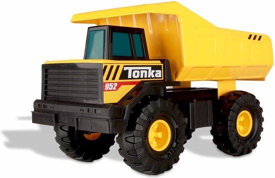 Tonka Metal Mighty Dump Truck - 1:20 Scale - Black/Yellow