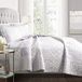 Lush Decor Monique 3-delige omkeerbare print patroon lavendel quilt set King