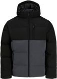 JACK & JONES Winterjas 'JJEBecks' donkergrijs / zwart
