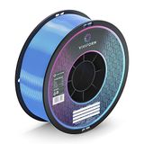 Viviform Silk PLA-filament voor 3D-printer, rol van 1 kg, diameter 1,75 mm, +/- 0,03 mm, cyaan, VF-PLA401, 1 kg