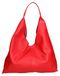Fuxia Sac cabas femme cuir véritable rouge feu avec pochette amovible fabriqué en Italie UNICA 25x14x13 cm