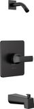 Delta Kraan Velum 14-serie Single-Function Black Tub en Douchekraan Set
