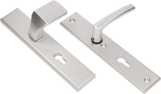 Ami Deurbeslag 144 Varo Pc 55 Deurklink op langschild RVS Aluminium Nylon