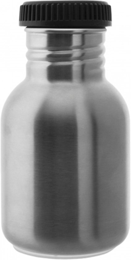 Laken RVS fles 0,35L Basic Steel Plain rvs