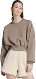 Adidas Soft Lux All Szn Loose Sweatshirt Vrouwen Khaki Six L