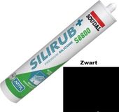 Soudal Silirub+ S8800 Natuursteen - Siliconekit - Zwart - 310ml
