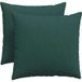 DESIGN IN Coussins De Canapé 2 Pcs Vert Foncé 50 X 50 Cm Tissu