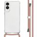 imoshion Hoesje - Geschikt voor Samsung Galaxy S25 Edge - Backcover met koord - Rosé Goud