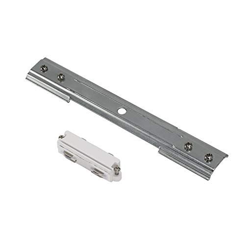 SLV Langsverbinder voor 1-fase stroomrail - Nikkel - 4024163128575