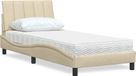 Maison Exclusive - Lit avec matelas « Hanko » crème 80 x 200 cm en tissu