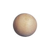 Rayher 6245500 10 stuks FSC-ruwe houten ballen, 100% ongeboord, diameter 20 mm