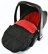 Autostoel ABC Design Autostoel voetenzak/COSY TOES compatibel met ABC Design New Born autostoel Fire Red