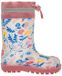 Playshoes Kinderregenlaarzen met bloemenmotief, Unisex, Ecru, Maat 20
