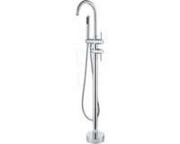 Sani Royal Vrijstaande Badkraan Chroom Design Thermostatisch Messing 122 cm