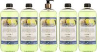 Claudius Cosmetics B.V. Body & Hair Fresh Ginger 1 liter met gouden pomp - set van 5 stuks