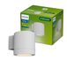 Philips Fylx Buitenwandlamp + GU10 LED spot, Warmwit Licht, IP44 Weerbestendig, Duurzaam, Aluminium, Modern Design, Wit