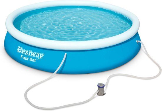 Alice's Garden Opblaasbaar zwembad zelfdragend blauw BESTWAY – Jade – 360 x 76 cm