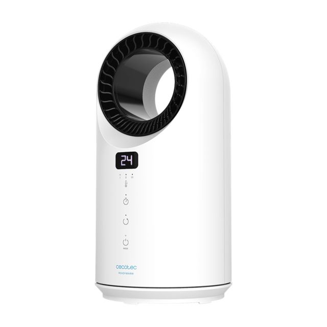 Cecotec Readywarm 8200 Bladeless - Elektrische Ventilatorverwarming - 1500W - Zwart/Wit