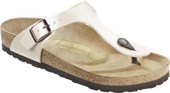 Birkenstock Gizeh Dames Slippers - White - 4040714894225