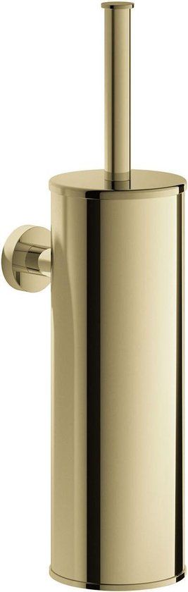 Hotbath Cobber Toiletborstelgarnituur Wandmodel Gepolijst Messing PVD