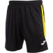 Joma Short Glasgow Zwart Geel - Shorts Unisex Volwassenen
