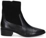 Caprice Enkellaars 9-25312-47 019 Zwart Leer Ritssluiting Blokhak Puntige Neus