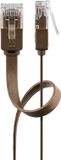 Goobay 95896 netwerkkabel Bruin 3 m Cat6 U/UTP Plat