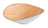 APS BAMBOO 84816 melamine schaal, bamboe-look, 17,5 x 15,5 cm, hoogte 5,5 cm